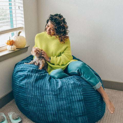 2-in-1 deluxe bean bag chair
