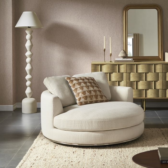Snuggle Accent Swivel Chair