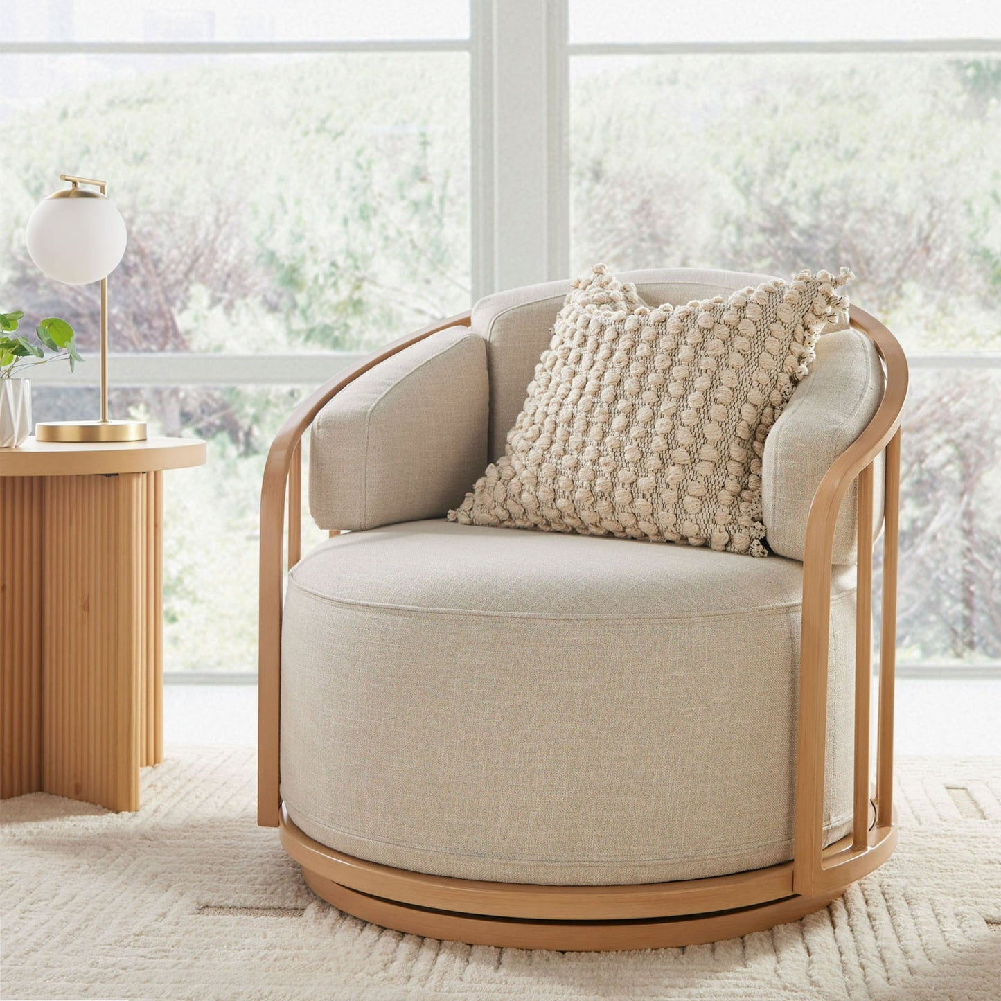 Swivel Birdcage Accent Chair