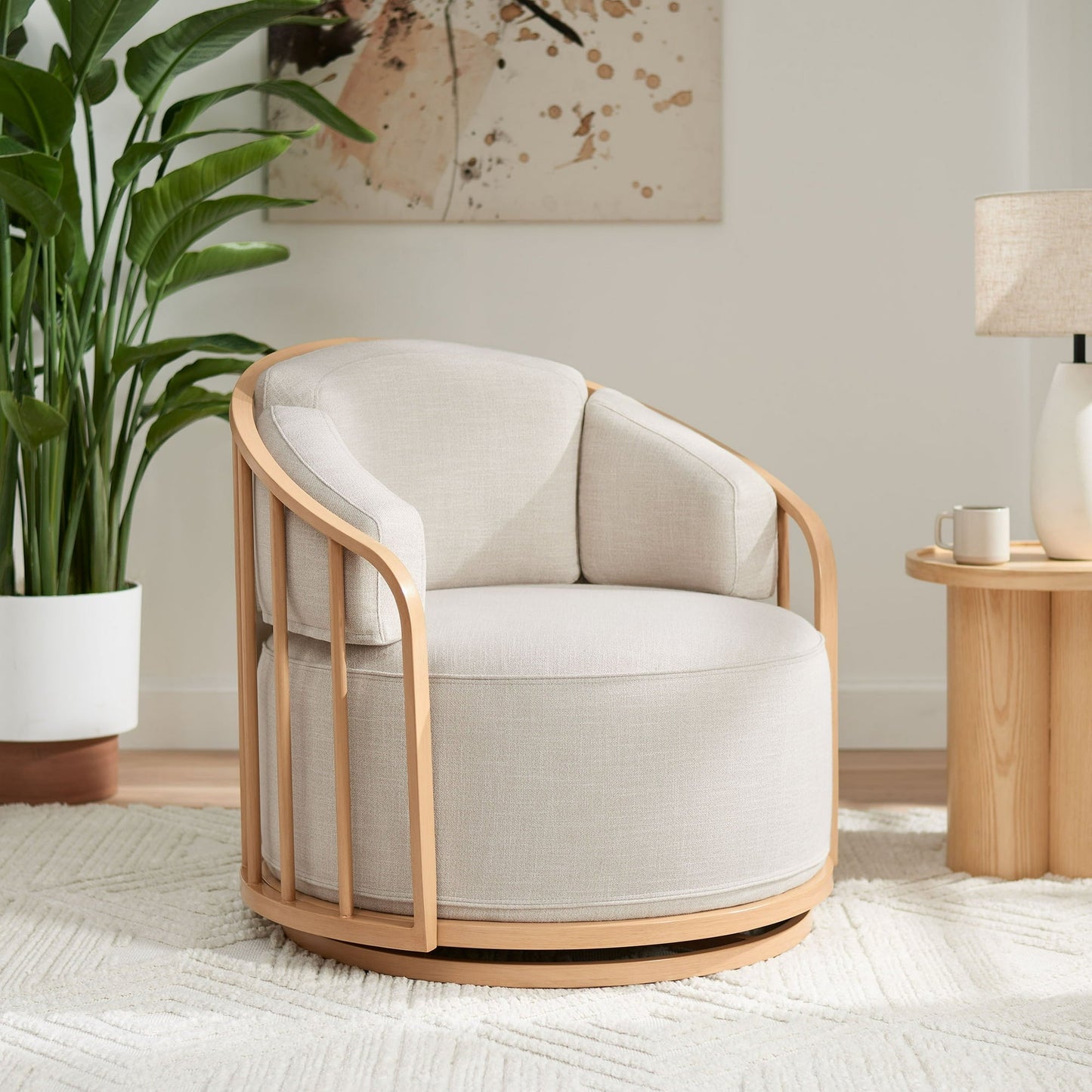 Swivel Birdcage Accent Chair
